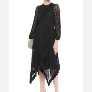 Zimmerman black pleated dress